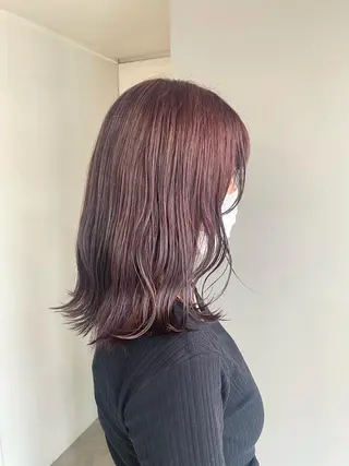 ミディアム カラー ヘアアレンジ ボブ /ニュアンス/ satomi🧸💖のヘアスタイル