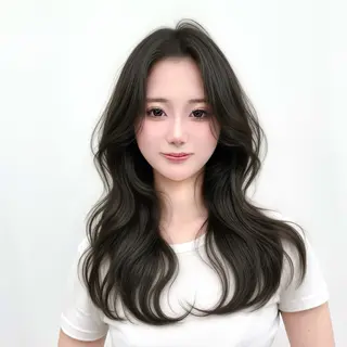 ロング カラー 韓国ヘア🇰🇷× 髪質改善🫧テルのヘアスタイル
