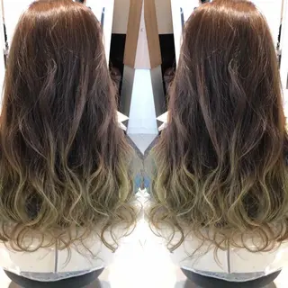 ロング 縮毛矯正/髪質改善 継続する美髪のヘアスタイル