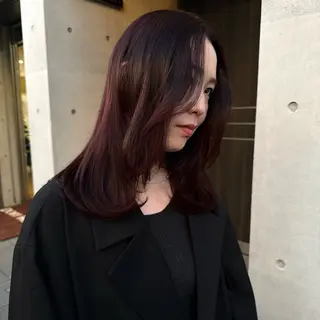 ミディアム カラー 似合わせhair /モガミユナ🎀のヘアスタイル