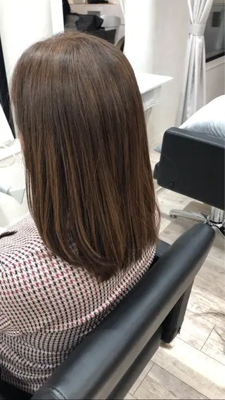 ミディアム カラー LINO　hair所属・Lino hair YOKOのヘアスタイル