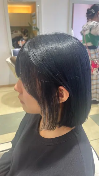 ミディアム カラー ベージュカラー⌇﻿ くびれヘア.𐙚心音のヘアスタイル