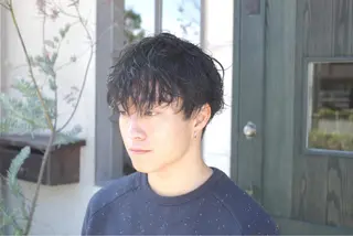 パーマ メンズ rocca所属・鮫島 連のヘアスタイル