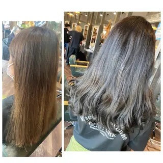 ロング カラー ハイライト/インナー /ブリーチ/レイヤーのヘアスタイル