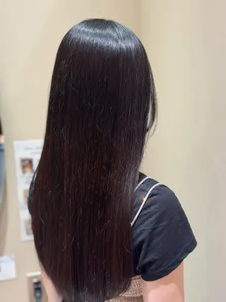 ロング 黒島優香🦋 /縮毛矯正/髪質改善のヘアスタイル