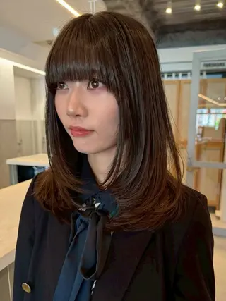 ミディアム nok所属・nok Osakaのヘアスタイル