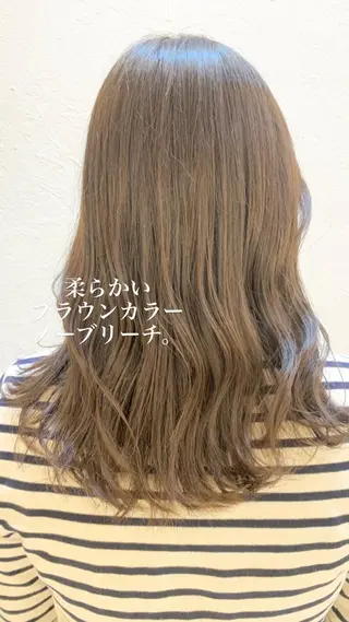 セミロング カラー 似合わせカラー/艶 髪質改善/ヨシザキのヘアスタイル