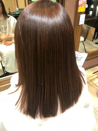 セミロング 縮毛矯正/髪質改善 主税巧一のヘアスタイル