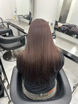 ロング 艶髪ハイトーンカラー 渋谷🎀ririkaのヘアスタイル