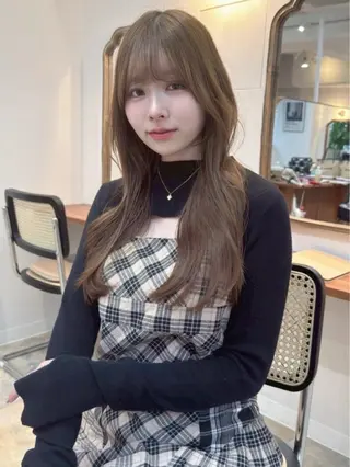 ロング カラー 長島美織 /透明感カラーのヘアスタイル