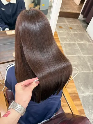 セミロング SOYON西大寺店所属・ダブルカラー/ 髪質改善💎安藤のヘアスタイル