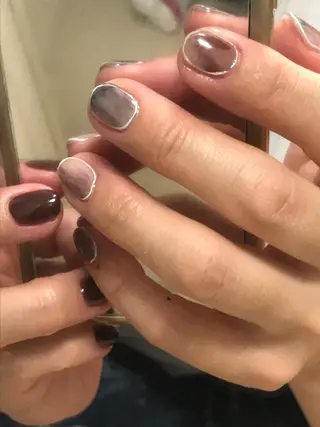 ショート ネイル A85G ayakoのネイルデザイン