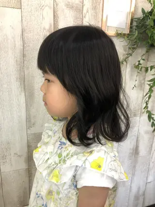 ミディアム キッズ モリナガ ヒトミのヘアスタイル