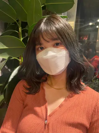 ミディアム ano @anomukuiのヘアスタイル