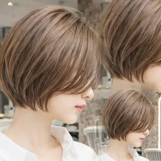 ショート カラー 💎白髪ぼかし💎 ウメダナオヤのヘアスタイル