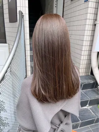 ロング カラー ParveMix 楠本結菜のヘアスタイル