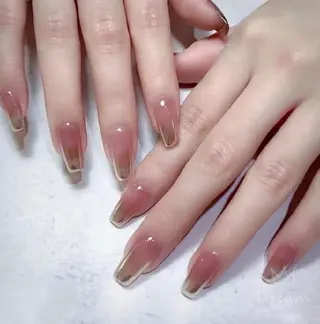 ネイル フィルイン、長さ出し 深爪矯正のネイルデザイン