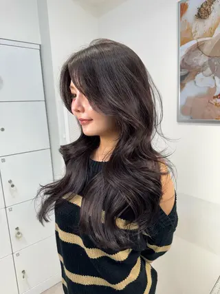 ロング カラー ヘアアレンジ ONYX【オニキス】所属・韓国レイヤーカット/ 髪質改善/郷家拓斗のヘアスタイル