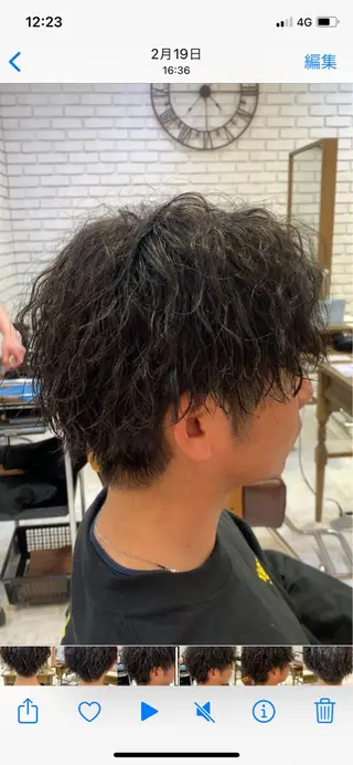 ミディアム パーマ nisihara kenjiのヘアスタイル