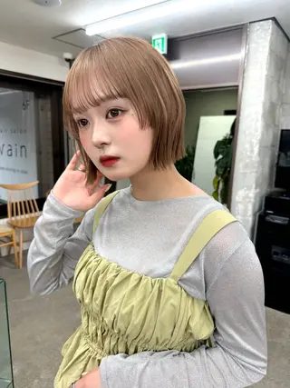 ミディアム 艶髪／レイヤー／ 透明感🎀／MARIのヘアスタイル