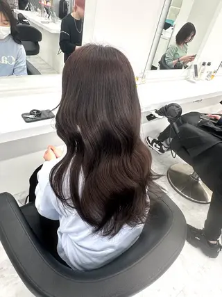 ロング カラー パーマ ヘアアレンジ メンズ キッズ ♥️韓国ヘア レイヤー♥️ゆりのヘアスタイル