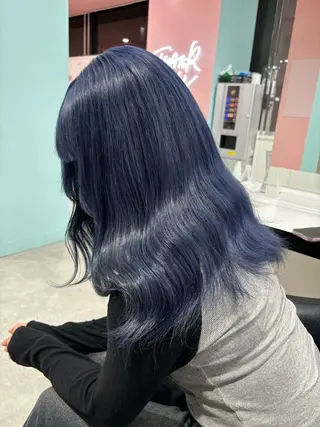 ロング カラー エフェクトブリーチ／ レイヤーカット／翔のヘアスタイル