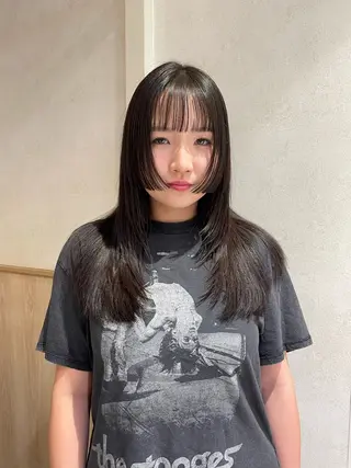 セミロング haru/レイヤー/ ウルフのヘアスタイル