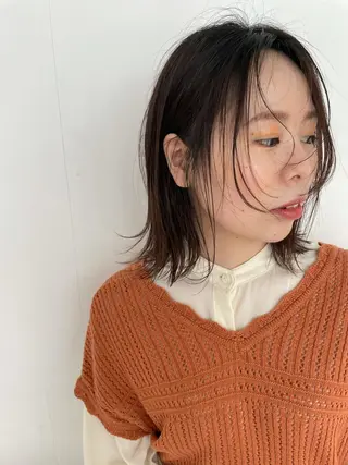ミディアム うる艶レイヤーカット hinakoのヘアスタイル