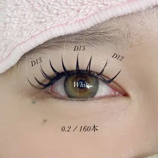 マツエク・マツパ White/マツエク /まつパ/耳つぼのマツエク・マツパデザイン