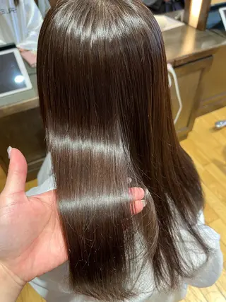 ロング 赤み消しカラー 🩵かりんのヘアスタイル
