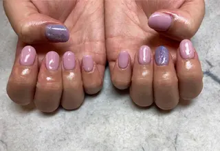 ネイル ネイルリボン 受付スタッフのネイルデザイン