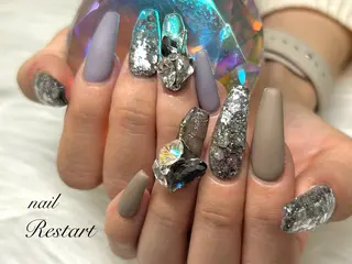 ロング nail Restart所属・Restart YURIのネイルデザイン