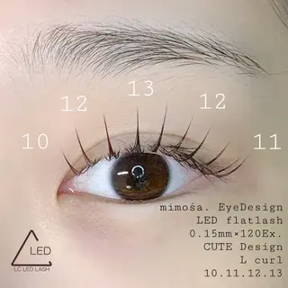 マツエク・マツパ mimośa. EyeDesignのマツエク・マツパデザイン