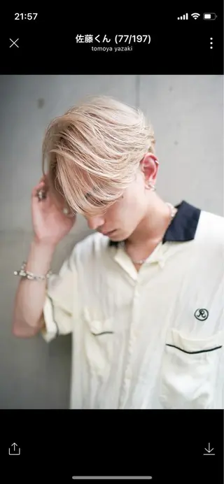 ショート メンズ SALOWIN所属・MA Iのヘアスタイル