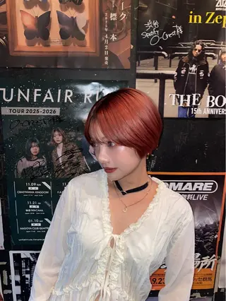 ショート カラー 江藤 かえでのヘアスタイル