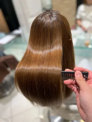 ロング カラー ボブ/ハイトーン髪質 改善/越谷✨クラモチのヘアスタイル