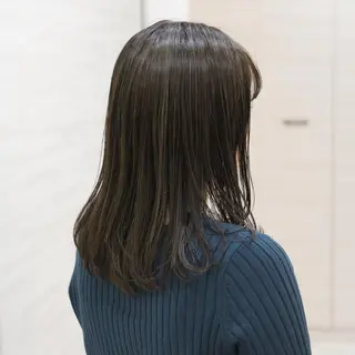 ロング カラー 斉藤 貴也のヘアスタイル