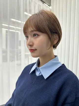 ショート 前髪顔まわりカット 🌈中村海聖のヘアスタイル