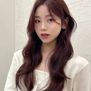 ロング 韓国特化エクステ🟨 エクステのヘアスタイル