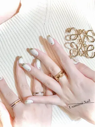 ミディアム ネイル USAMiMi 🐰💕のネイルデザイン