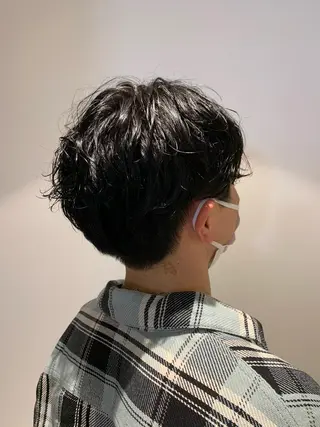 ショート カラー メンズ 野口 虎生 カットモデル募集中のヘアスタイル