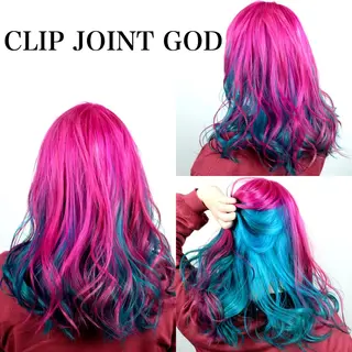 セミロング カラー 秋葉 洸平のヘアスタイル