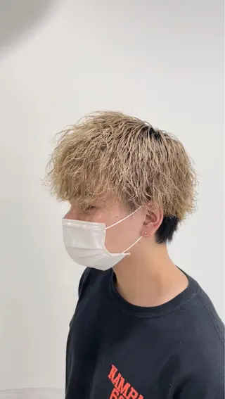 ショート カラー パーマ メンズ 【メンズ特化】 笹目純のヘアスタイル