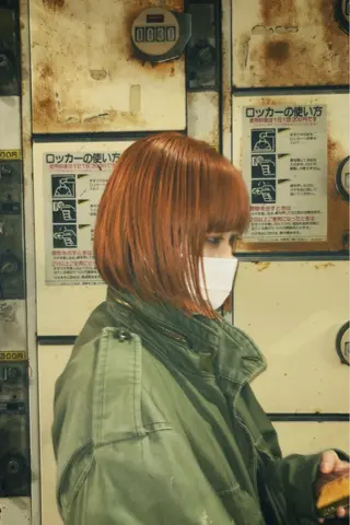 ミディアム 銀座/艶カラー/ ボブ/本田 聖のヘアスタイル