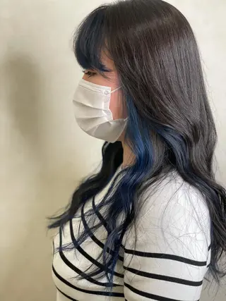 セミロング カラー Noa Links所属・平田 怜のヘアスタイル