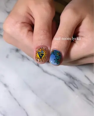 ネイル ﾈｲﾙﾙｰﾑﾘｯｶ 𝐦𝐚𝐲𝐮のネイルデザイン