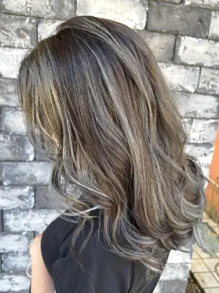 セミロング カラー ❤️千葉県代表❤️ 店長❤️柿本翔一朗のヘアスタイル