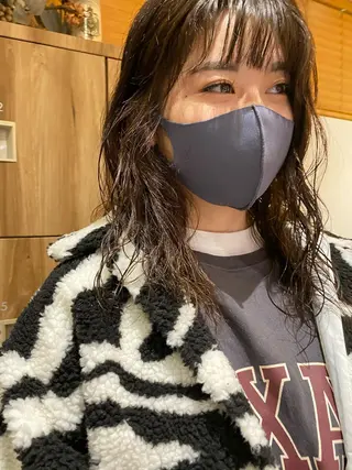 ミディアム カラー パーマ ヘアアレンジ パーマ指名No1 /namiのヘアスタイル