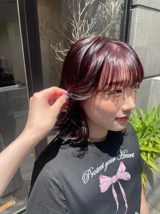 ミディアム カラー clam. yuu🦩のヘアスタイル