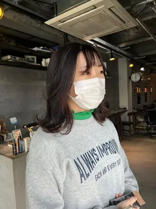 カラー the OSCAR所属・韓国ヘアスタイリスト Harukaのヘアスタイル